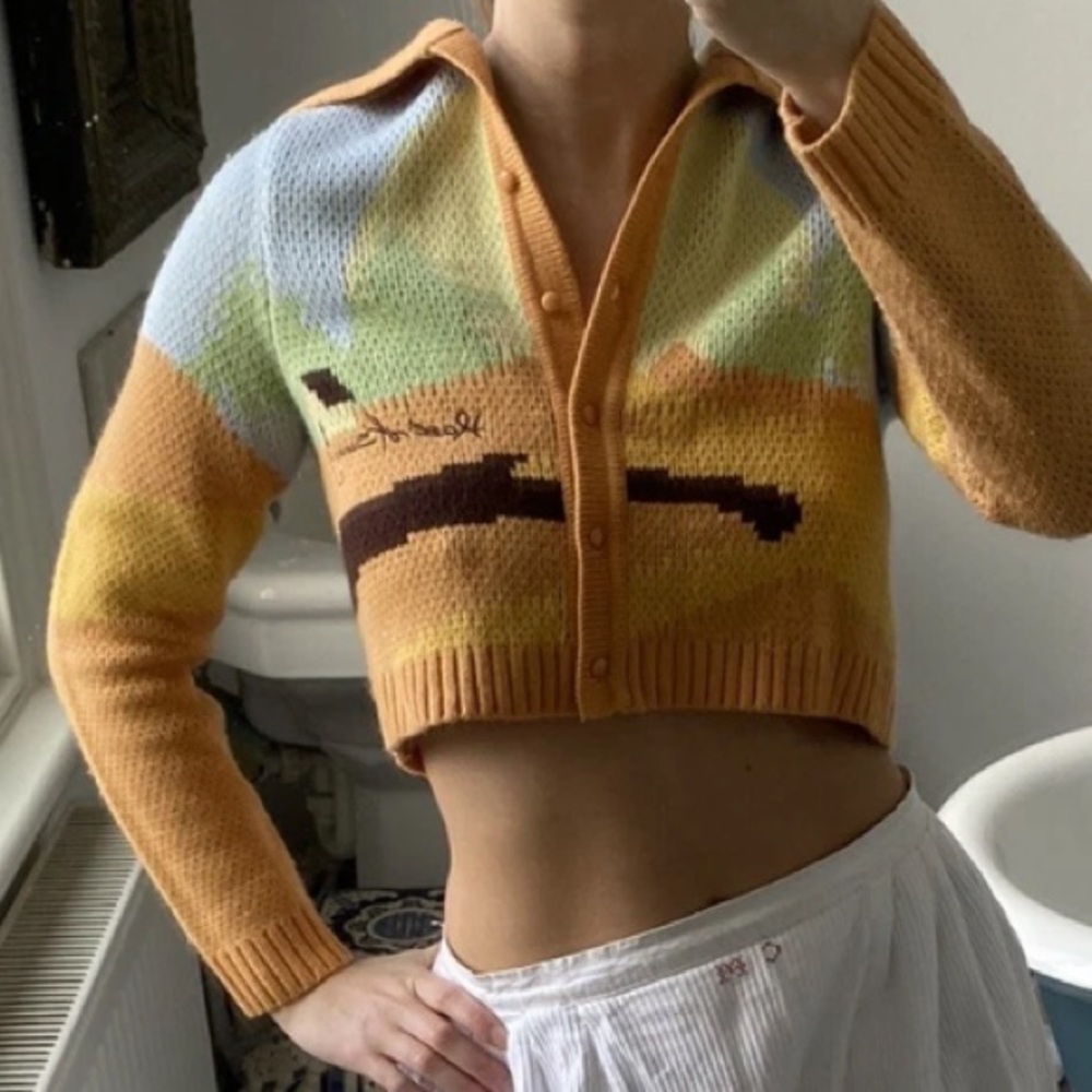 House of Sunny Daybreak Cropped Button Up Cardigan - Picture 15 of 15
